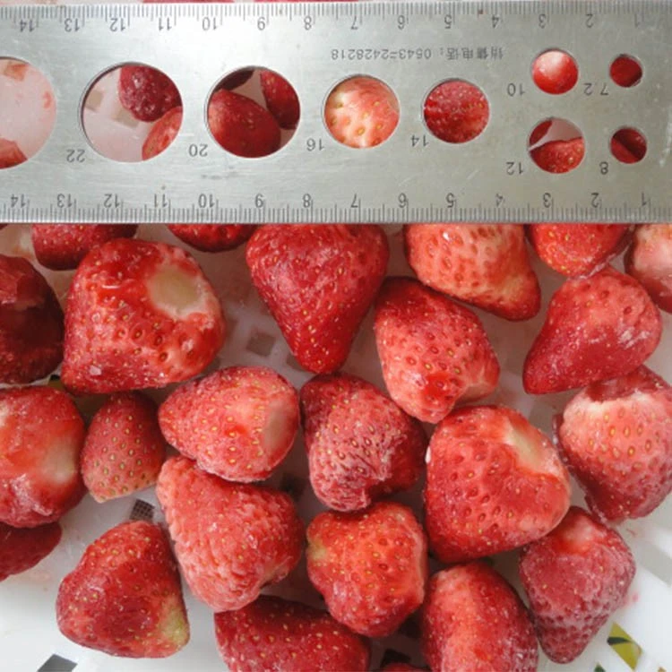thawed frozen strawberries blended into puree