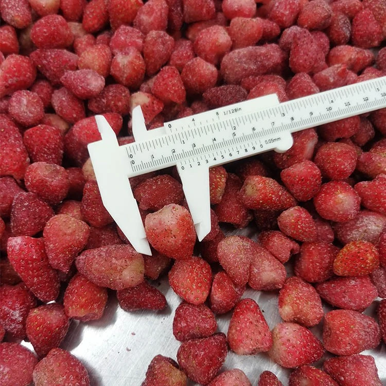 frozen strawberry puree for smoothies and beverage production